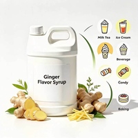 Sirop concentré de gingembre naturel de qualité alimentaire, soluble dans l'eau, extrait végétal liquide pour boissons, fourni par l'usine