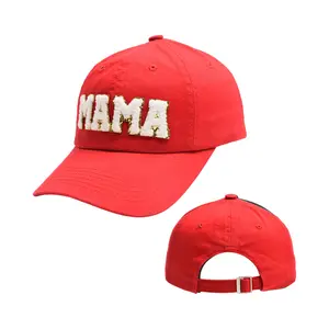 Mama baseball cap embroidery letter chenille colors fashion lady patch hat for mom