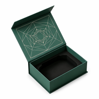 Boîte cadeau magnétique personnalisée avec logo imprimé, boîte d'emballage rigide en papier de qualité supérieure en forme de livre avec insert en mousse EVA pour parfum et bijoux