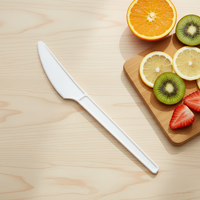 Greenday Ecologisch Afbreekbaar Bestek van PLA Biologisch afbreekbaar Licht/Zwaar gebruik 6,5 inch Mes voor Fruit, Taart, Dessert