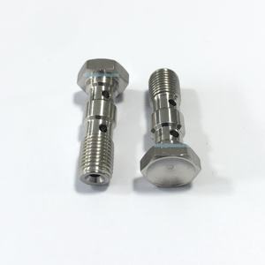 Perno Banjo de acero inoxidable para motocicleta, pinza de freno, cilindro maestro con arandelas de cobre, 10mm, M10 x 1,0 - Product Image 5