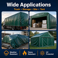 Bâche robuste sur mesure 650 GSM, bâches pour camions, ignifuges, pour chantiers et entrepôts, bâche industrielle