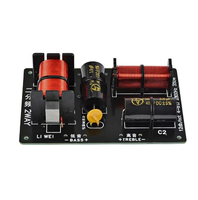 1pcs 350W 2 Jalur Crossover Tweeter Bass Frequency Divider 4-8Ohm DIY Speaker Filter 2800HZ Crossover Audio Board Tweeter