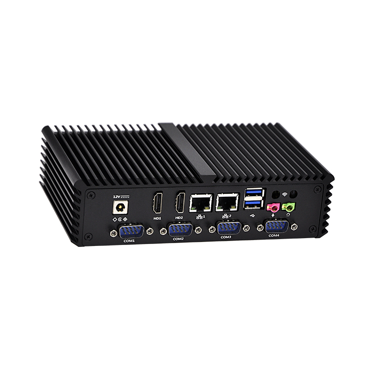 Intel J3160 Win7/8/10 четыре ядра промышленный компьютер X86 безвентиляторный мини настольный ПК
