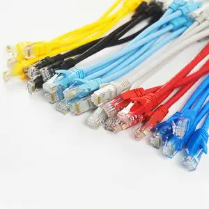 Цветной Удлинительный кабель ethernet rj45 к rj45, 0,3 метров, utp 26awg