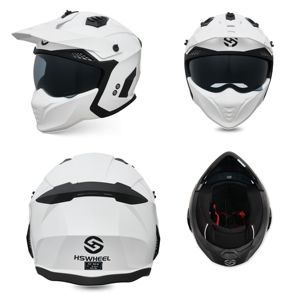 Casco Convertible de Doble Propósito, Certificado por el DOT, Material ABS, Doble Lente, Ligero y Transpirable, Casco de Seguridad para Ciclismo - Product Image 2