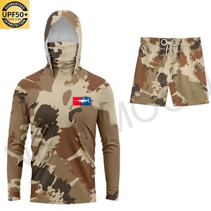 Chemises de pêche personnalisées de haute qualité, haute performance, anti-UV, séchage rapide, à capuche, camouflage, vêtements de pêche - Product Image 4