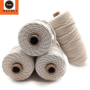 De nombreuses tailles disponibles en stock Corde en <span class=keywords><strong>coton</strong></span> colorée de 4 <span class=keywords><strong>mm</strong></span> 10 <span class=keywords><strong>mm</strong></span> pour le crochet à la main - Product Image 1