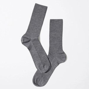 Chaussettes en laine côtelée mi-longues personnalisées, respirantes, élastiques, en laine mérinos, chaussettes de sport pour hommes - Product Image 1