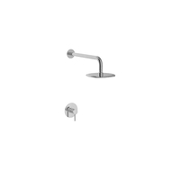 Ensemble de douche encastré minimaliste en acier inoxydable SUS316, système de douche pluie mural 316L, mitigeur de salle de bain encastré