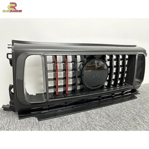 Parrilla Delantera Completa de Fibra de Carbono Estilo R para Mercedes Benz Clase G W464 G500 AMG G63 2019-2024 - Product Image 5