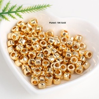 Perles entretoises électroplaquées Or et Or Rose 4mm 5mm – Lot en gros et perles en vrac pour la fabrication de bijoux et l'artisanat DIY