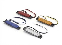 Feu de navigation LED pour bateau marin, ABS, vert, rouge, 12V-24V, couleurs jaune, blanc, bleu, feu latéral pour camion