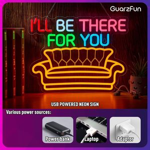 Letrero de Neón de la Serie de TV I'll Be There for You, Letreros de Neón, Luces LED para Sofá, Regalos para Amigos, Decoración de Pared - Product Image 1
