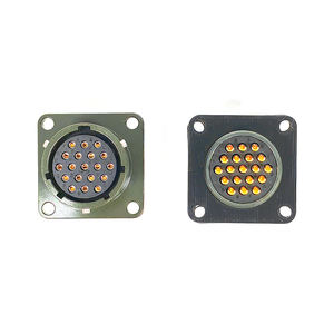 Mil Spec DTL 26482 серии MS3112 14-19S гнездовой разъем 19Pin круглый медный адаптер с алюминиевым корпусом - Product Image 3