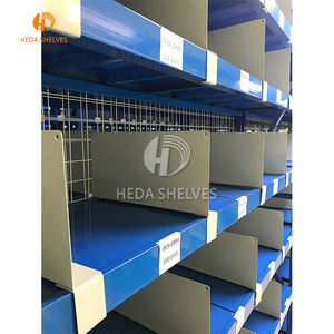 Rayonnage à usage moyen en métal 4 unités de rayonnage à large portée de niveau système de support de stockage d'entrepôt sans boulon - Product Image 4
