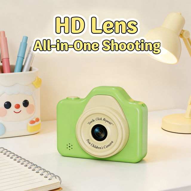 Factory OEM Portable ABS Children Photo Video Camera 400mAh Rechargeable Gift Kids Digital Camera