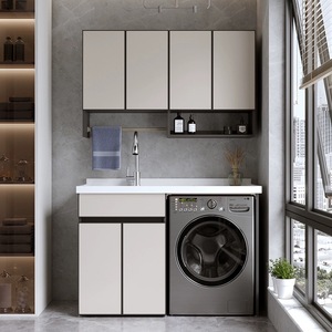 Mueble Combinado Multifuncional de Aluminio para Lavadora de Uso Doméstico 120*63, Material de Aluminio y Ligero para un Uso Prolongado - Product Image 5