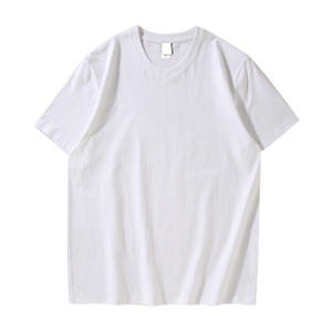 เสื้อยืดคอกลมแขนสั้นสีพื้นสำหรับผู้ชาย ผ้าฝ้าย 100% ทรงโอเวอร์ไซส์ สไตล์ลำลอง ผ้าถัก พิมพ์ลายดิจิทัล แห้งเร็ว น้ำหนัก 220 กรัม - Product Image 2