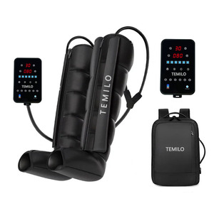 <span class=keywords><strong>Bottes</strong></span> de compression professionnelles à 6-8 chambres avec pompe à air 5200 mAh, logo personnalisé, pour thérapie par pression et récupération, masseur complet des jambes - Product Image 1