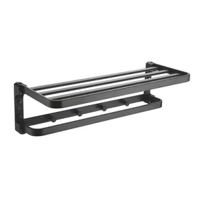 18 inch phòng tắm khăn Rack khăn thanh khăn Kệ chải Nickel thép không gỉ và hợp kim kẽm Wall Mount 1PC cho nhà lavator