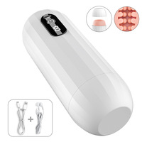 TOWAVE TO-36 Airplane Cup Appareil d'exercice vibrant en silicone entièrement automatique pour hommes, pour la masturbation pénienne