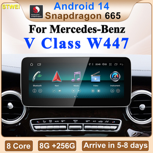 Lecteur multimédia automobile CNSTWE Qualcomm 665 12,3 pouces Android 14, compatible avec Mercedes-Benz Classe W447, lecture sans fil. - Product Image 2