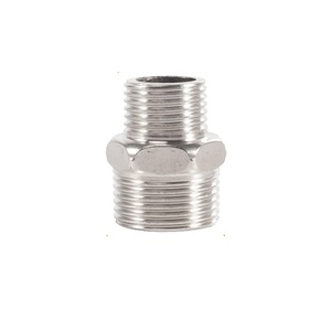 Reduce Nipple Plumbing materials stainless steel threaded Sanitary pipe fittings pipe fitting names and parts for water supply