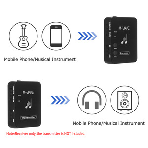 Receptor Inalámbrico <span class=keywords><strong>M</strong></span>-VAVE WP-10 de 2.4GHz, Receptor Recargable para Auriculares Inalámbricos, Sistema de Transmisión de Monitor - Product Image 5