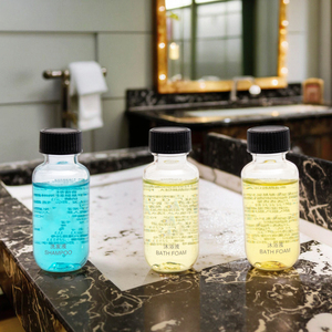 OEM Disposable Hotel Amenities Mini Bathroom Shampoo &amp; <strong>Bath</strong> Foam Personalized Hair Care <strong>Set</strong> - Product Image 1