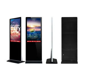 UHD 4K 49Inch Giá Đỡ Sàn Đứng Màn Hình LCD Kỹ Thuật Số Android Wifi Máy Phát Video Vòng Lặp Biển Quảng Cáo