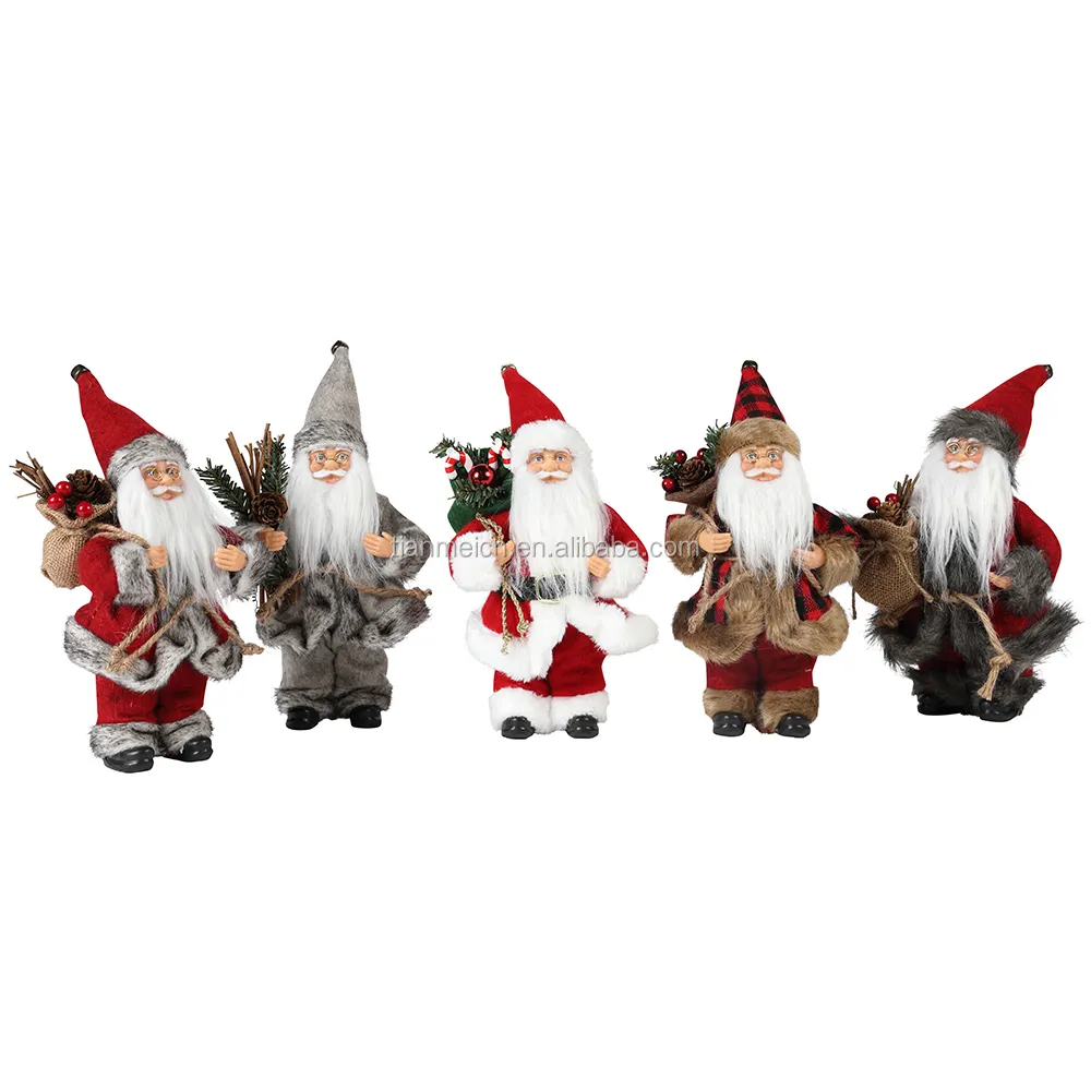 8"custom Christmas ornament santa claus Decorations Figurine Doll Pendant small christmas gifts xmas christmas tree decor set