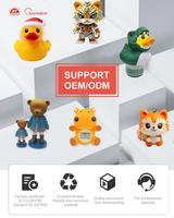 Figurines de dessin animé floquées en PVC, figurines d'action, cadeaux de bureau pour enfants et adolescents