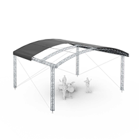 8x6M ARC Roof Truss Display Systems Marco de soporte de suelo de aluminio para eventos Conciertos Luces Muestra Diseño de escenario