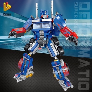 Panlos 621018-9 Grand <span class=keywords><strong>Optimus</strong></span> <span class=keywords><strong>Prime</strong></span> Mecha Wasp Robot Transformable King Mold Blocs de Construction <span class=keywords><strong>Jouet</strong></span> pour Garçon - Product Image 2