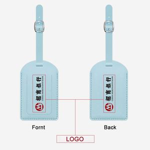 Etiqueta de Equipaje de Cuero PU con Costuras Reforzadas y Ojales Metálicos para un Uso Duradero en Maletas y Bolsas de Viaje - Product Image 3