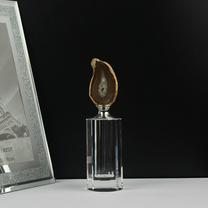 Bouteille <span class=keywords><strong>de</strong></span> parfum en cristal irrégulier pour femmes, Agate naturelle, géode polie, cristal Exclusive - Product Image 3