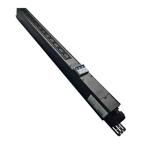 Three-phase 380V 63A 47KW 12-bit IEC-C19 high power rack type aluminum alloy PDU socket with air switch