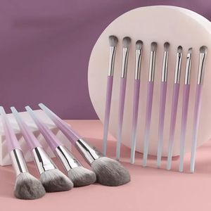 Juego de brochas de maquillaje YRX de 12 piezas, brochas de pelo sintético suave para rostro, brochas profesionales para rostro y ojos, brocha fina para rubor, set completo de maquillaje. - Product Image 1
