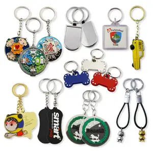 Machen Ihre Eigenen Logo Metall 3D KeyChain Teile Großhandel Metall Souvenir Nach Keychain Hersteller