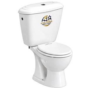 WC monobloc en céramique moderne haut de gamme, double chasse, construction durable, finition élégante et lisse pour salle de bain et maison - Product Image 1
