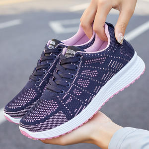 Women's Lightweight Breathable Comfort Soft Sole Basketball Style Sneakers Hollow Mesh <b>Flats</b> for <b>Summer</b> Sports Walking - Product Image 1