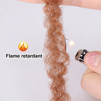 Julianna Kanekalon 18 pouces 100G doux gris perruque cubaine Twist Extensions Crochet synthétique Marley tressage Afro Cheveux crépus