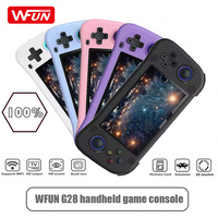 G28 Console de jeu portable LCD IPS Display 4.3 pouces pour PSP/PSI/N64 Jeu vidéo 2100mAh Batterie 3D Rocker Built-in 14647 Games