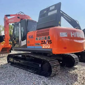 Excavatrice d'occasion Hitachi ZX200, 20 tonnes, machinerie hydraulique, moteur d'origine japonaise, brise-roche, certifiée CE - Product Image 1