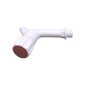 Robinet de contrôle de tuyauterie en plastique technique, moderne, compact, à corps long, avec volant allongé, étanche, pour salle de bain - Product Image 3