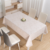 Nappe Rectangulaire Jetable Imperméable et Anti-Taches en Dentelle à Motif Géométrique Soyeux et Lisse RNPT pour Banquets