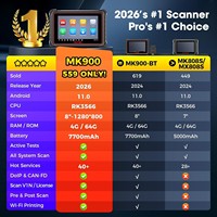 Escáner Bidireccional MaxiCOM MK900 2026, Herramienta de Diagnóstico OBD2 MaxiCheck MX808S MK808S Work MK900-BT MK900BT MX900 con Más de 3000 Funciones