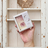 Boîte de papier de savon faite à la main sur mesure + boîte en PVC avec boîte à savon en herbe de raphia