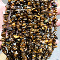 JD GEMS Vente en gros de perles naturelles en œil de tigre de haute qualité, perles rondes facettées de forme libre pour la fabrication de bijoux DIY